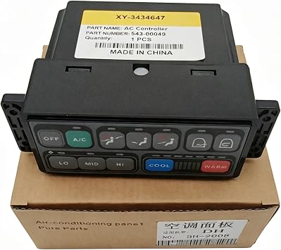XYo 543-00049 AC Controller 54300049 لوحة تحكم مكيف الهواء لـ Doosan Daewoo S140LC-V S340LC-7 Excavator