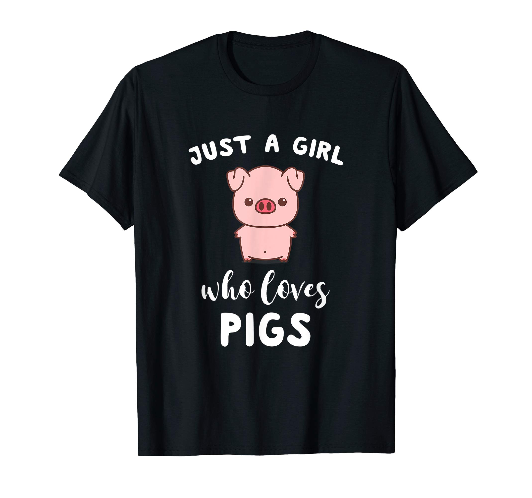 Pig Gifts for Women Girls Just a Girl Who Loves Pigs T-Shirt