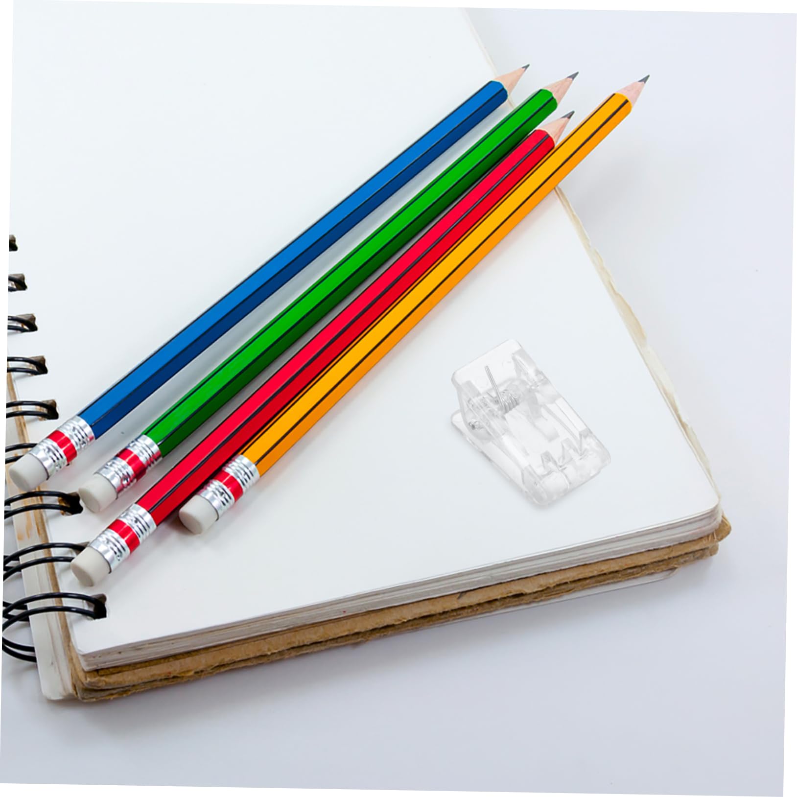 SHINEOFI 5 Sätze Transparenter Ausweishalter Zum Aufhängen Kleine Clips Größe Büroclips Mini Bastelclips Durchsichtige Mini Clips Namensschild Clip Wandclips 60 Stück * 5