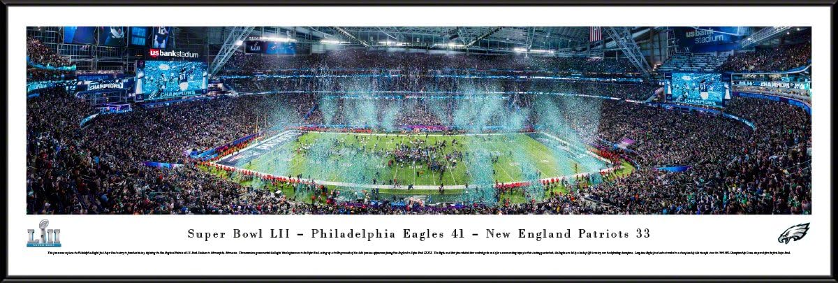 Super Bowl 2018 Champions, Philadelphia Eagles - NFL Panoramic Poster and Wall Décor by Blakeway Panoramas
