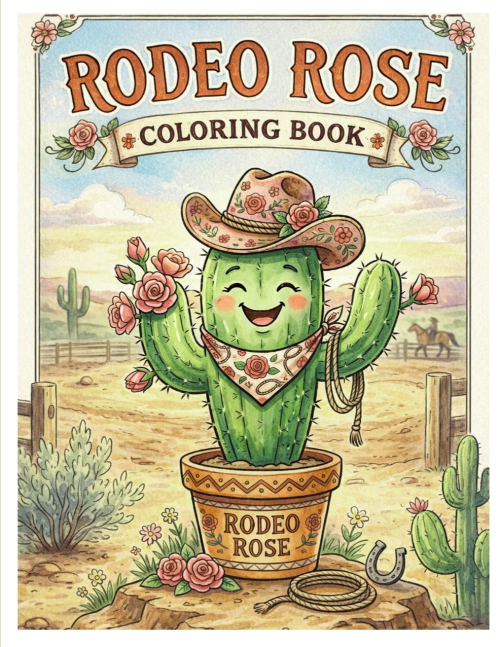 Rodeo Rose: Fun Western Coloring Pages for All Ages: A Playful Western Coloring Adventure for Creative Hearts