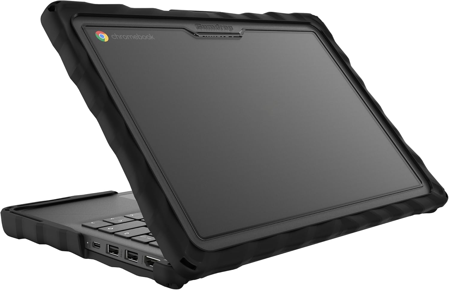 Gumdrop DropTech Hard Shell Laptop Cover Fits ONLY HP Fortis x360 G3 J 11 inch Chromebook (2in1) Rugged Drop Tested Shockproof Reliable Computer Case Office Travel Kids Students School Basics - Black