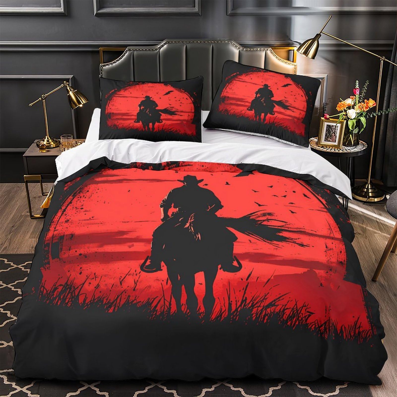 Parure de lit 3D éléphant coloré housse de couette double 200x200cm pour enfants