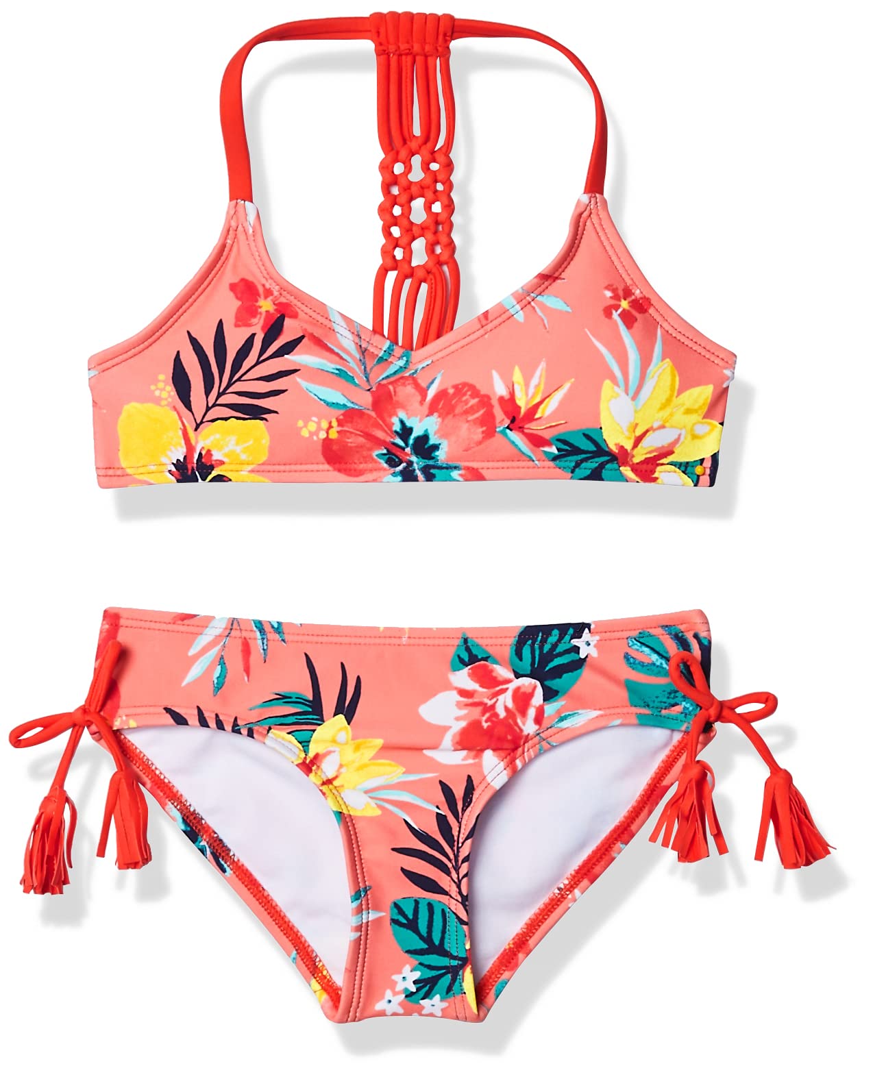 Kanu Surf Girls' Willow V-Neck Bikini Beach Sport 2-Piece Swimsuit