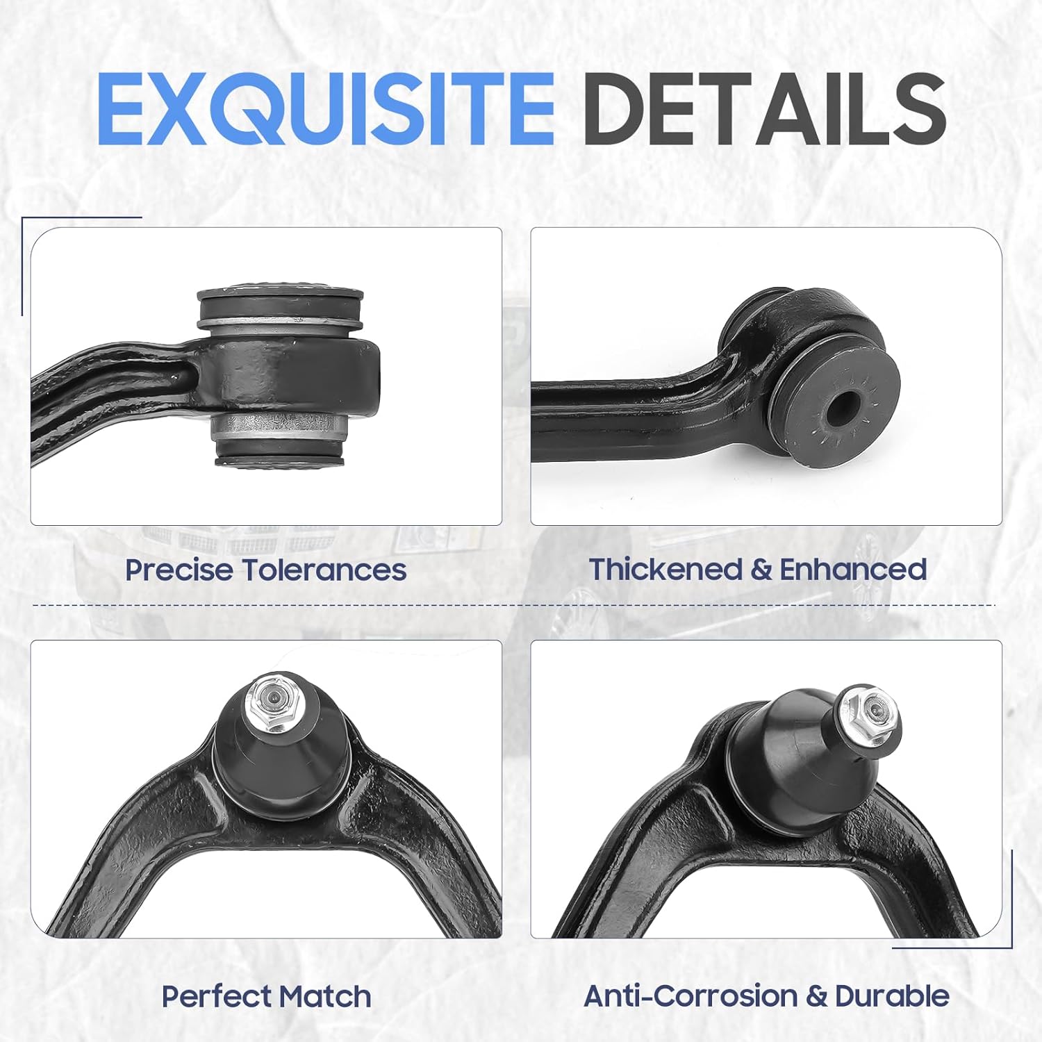 Front Upper Control Arm w/Ball Joint K80826 for 2000-14 Chevrolet Suburban 1500/Tahoe/Avalanche 1500/Express 1500 2500, 2002-06 Cadillac Escalade,1999-2006 GMC Sierra 1500