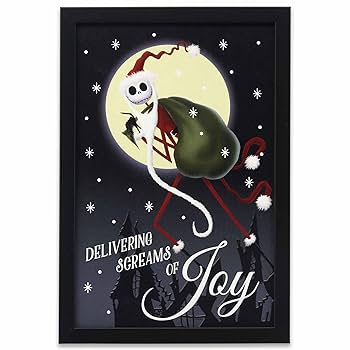 ディズニー　アート　 ナイトメアビフォアクリスマス リトグラフ Amazon.co.jp: Open Road Brands ディズニー ナイトメアー