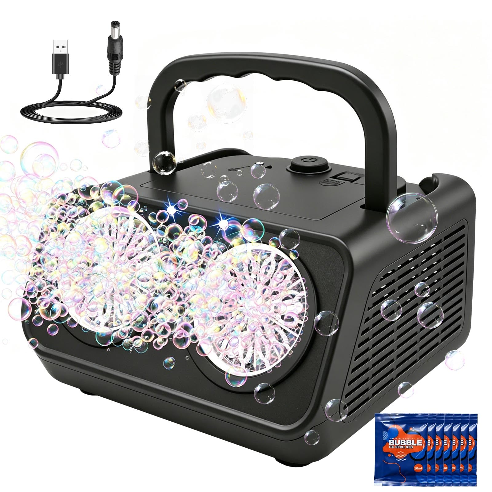 2026 Upgrade Automatic Bubble Machine for Kids 20000+ Bubbles Per Minut