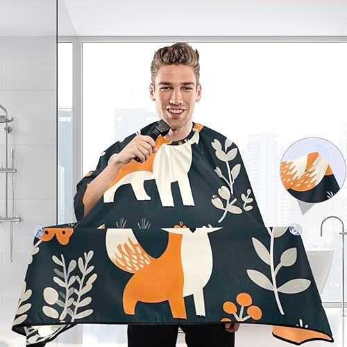 Miniatura 6 de Rose Quartz Marble Print with Foiled Gold Foil Hair Dye Cape, Protective Cape, Haircut Bib Men