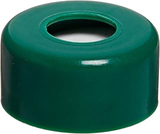 JG Finneran 5250-11G Snap Top Cap with PTFE/Silicone Septum, 11mm Cap Size, Green (Case of 1000)