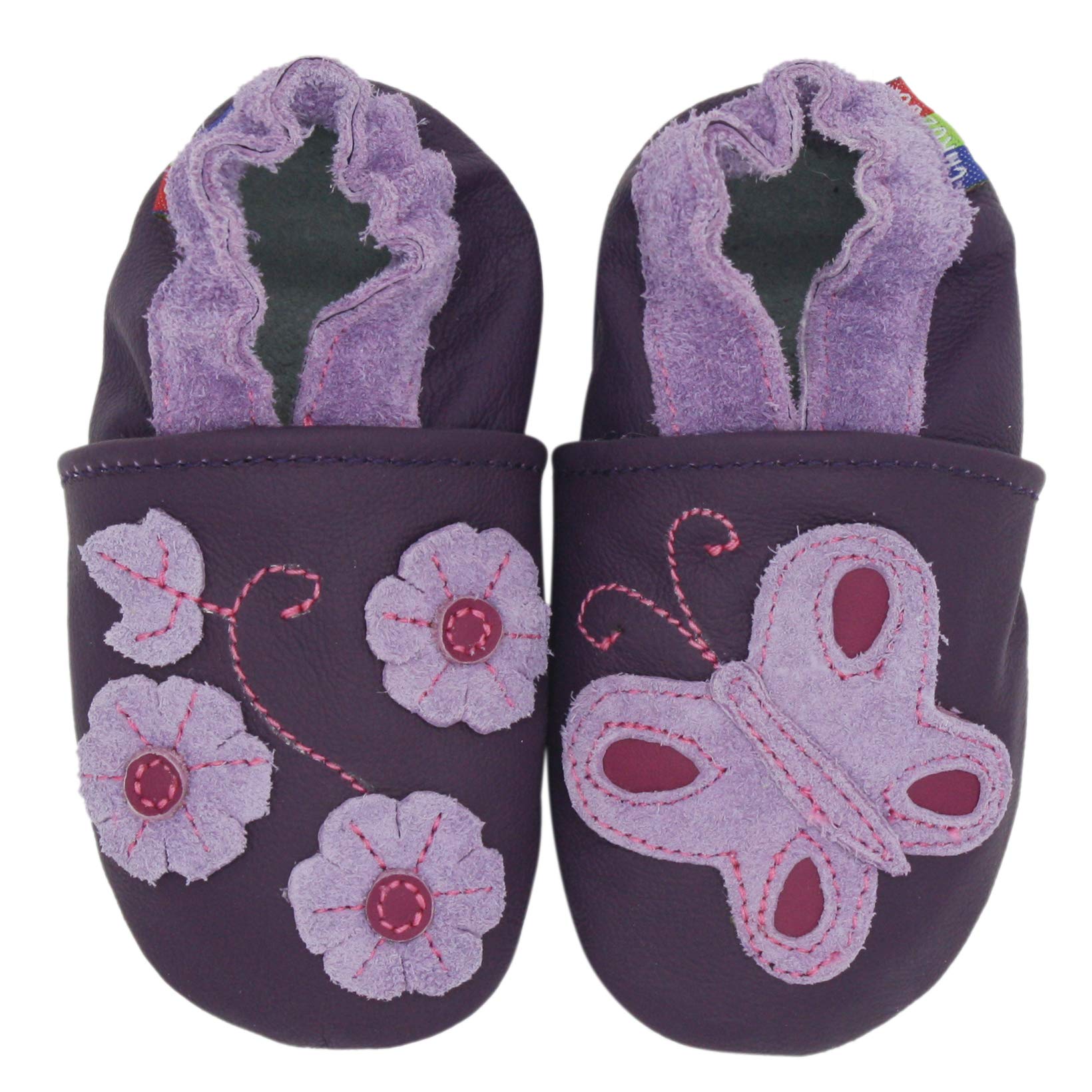 Carozoo Weiche Sohle Leder Babyschuhe Krabbelschuhe Lauflernschuhe Krippe Enfants Hausschuhe Neugeborene