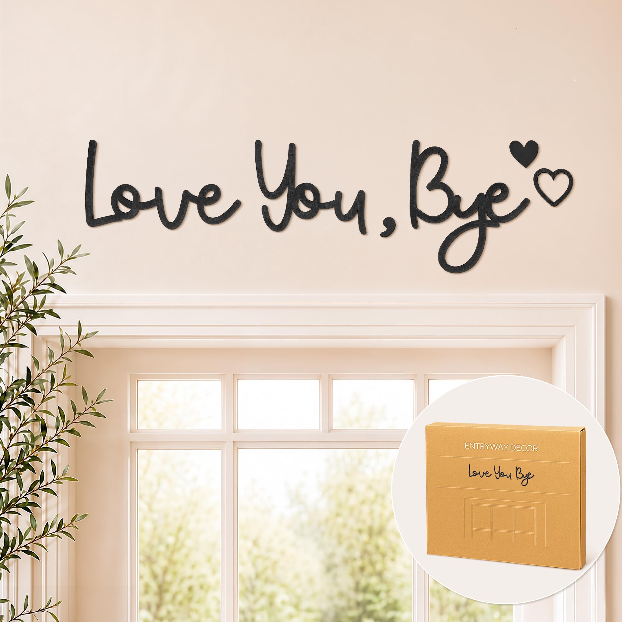 MV% LOVEプレート Amazon.com: Dripykiaa Love You Bye Wood Sign Home Decor Boho Decor