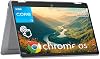 HP Chromebook Plus x360 Laptop 14" 2 en 1 pantalla táctil para estudiantes, Intel Core i3 N305, 8GB RAM, 256GB UFS, teclado retroiluminado, Wi-Fi 6, Chrome OS con Google AI 1