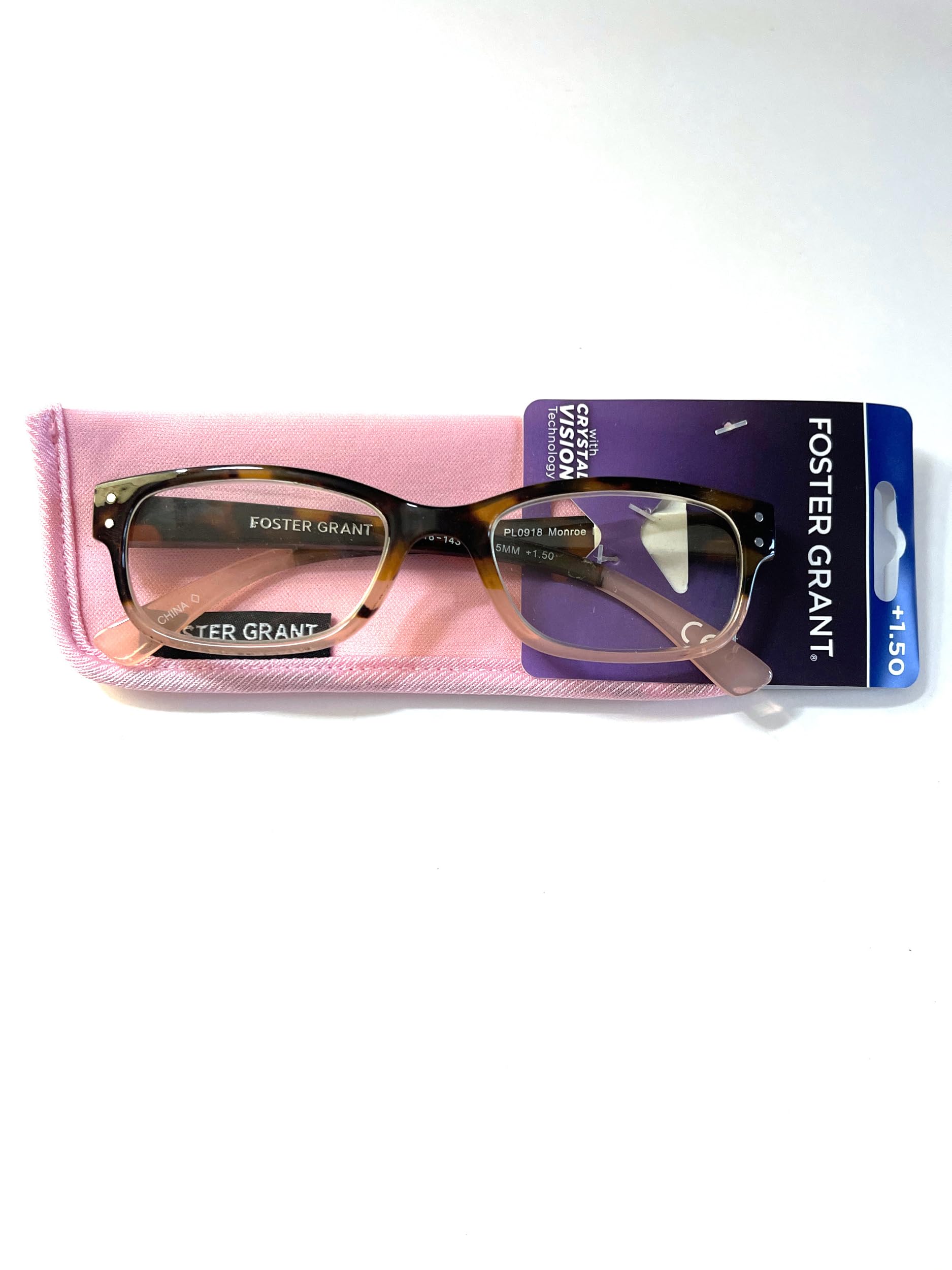 Foster Grant Reading Glasses Monroe tortoise pink color 1.50
