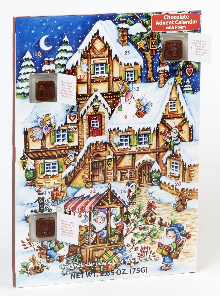 Christmas Market Chocolate Advent Calendar (Countdown to Christmas)