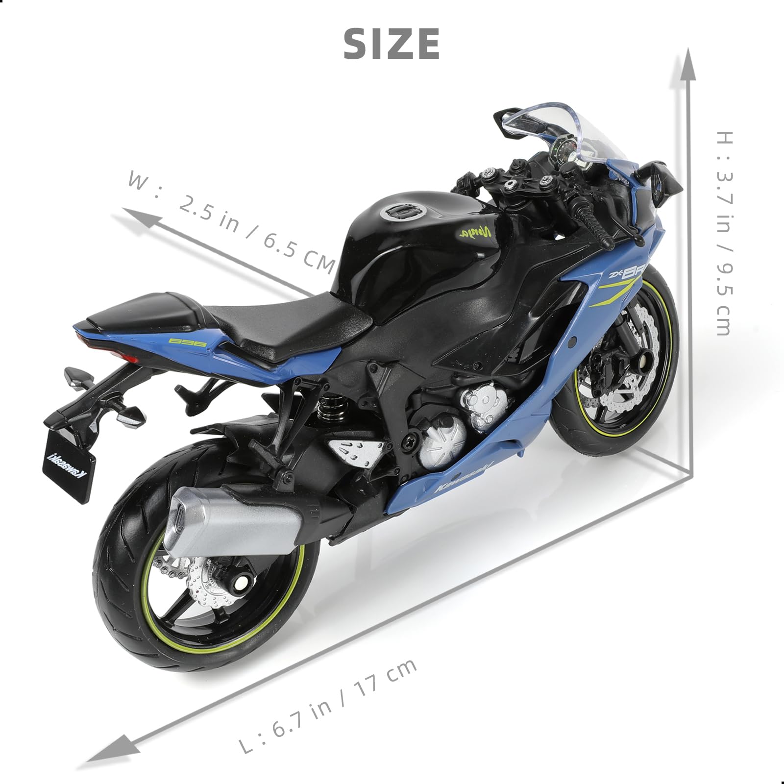 Amazon.co.jp: 1:12オートバイモデルニンジャZX-6Rプラスチック