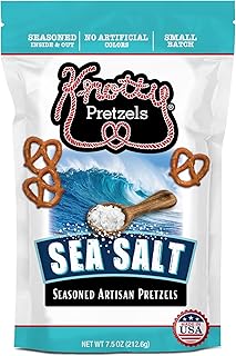 Knotty Pretzels “The Official Pretzel of Beer” 7.5 oz Individual Seasoned Pretzels in Resealable Pretzel Snack Bags, The Perfect Pairing for Beer