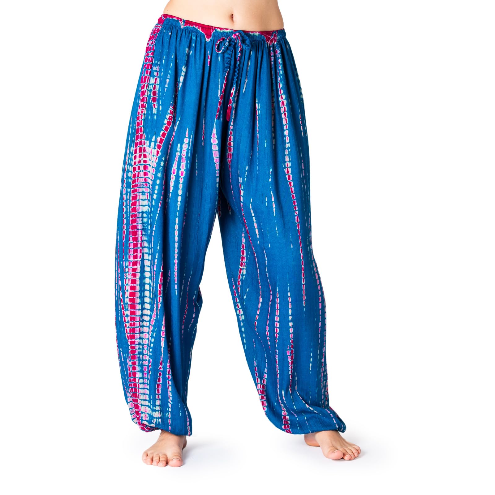 PANASIAM Harem Pants Bogota TieDy, Petrol red, M