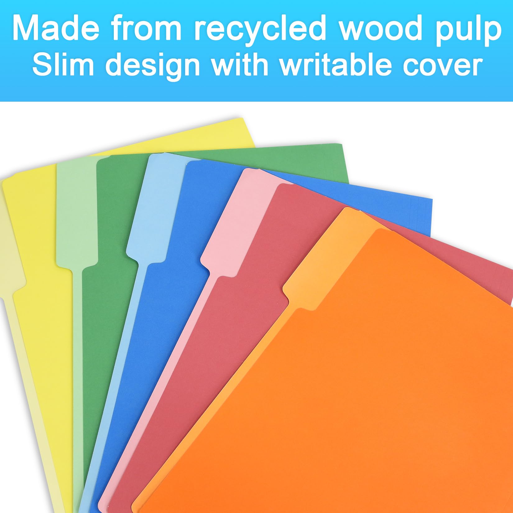 Snapklik.com : RAYSON Letter-Size Manila File Folders - 1/3-Cut Tab