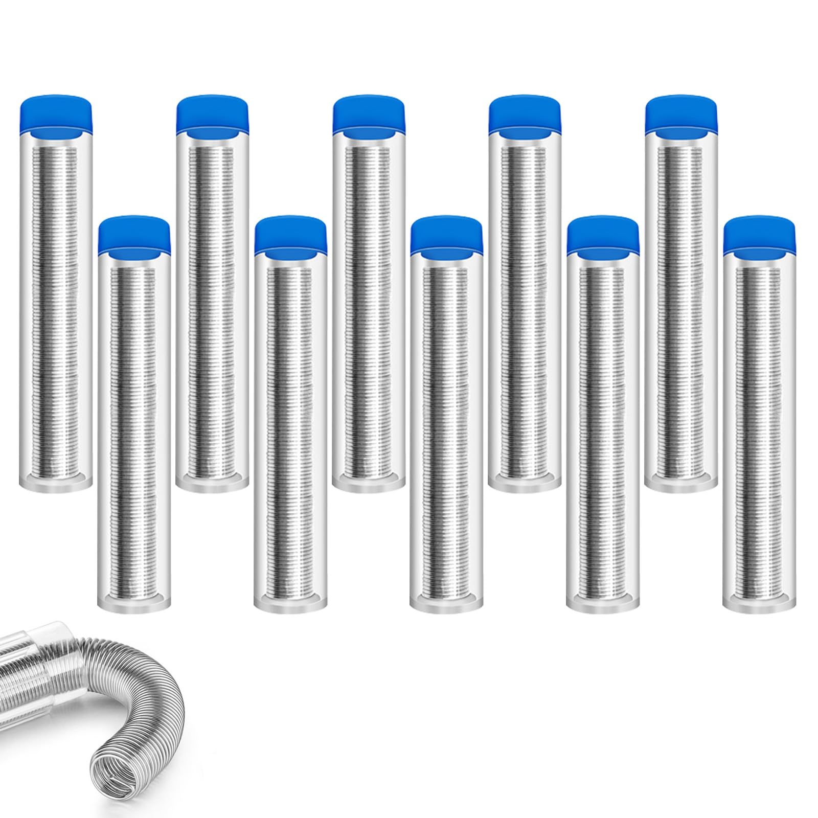 QIYUDA 10Pcs 2mm Electrical Solder Wire, Electronic Flux Rosin Core Solder