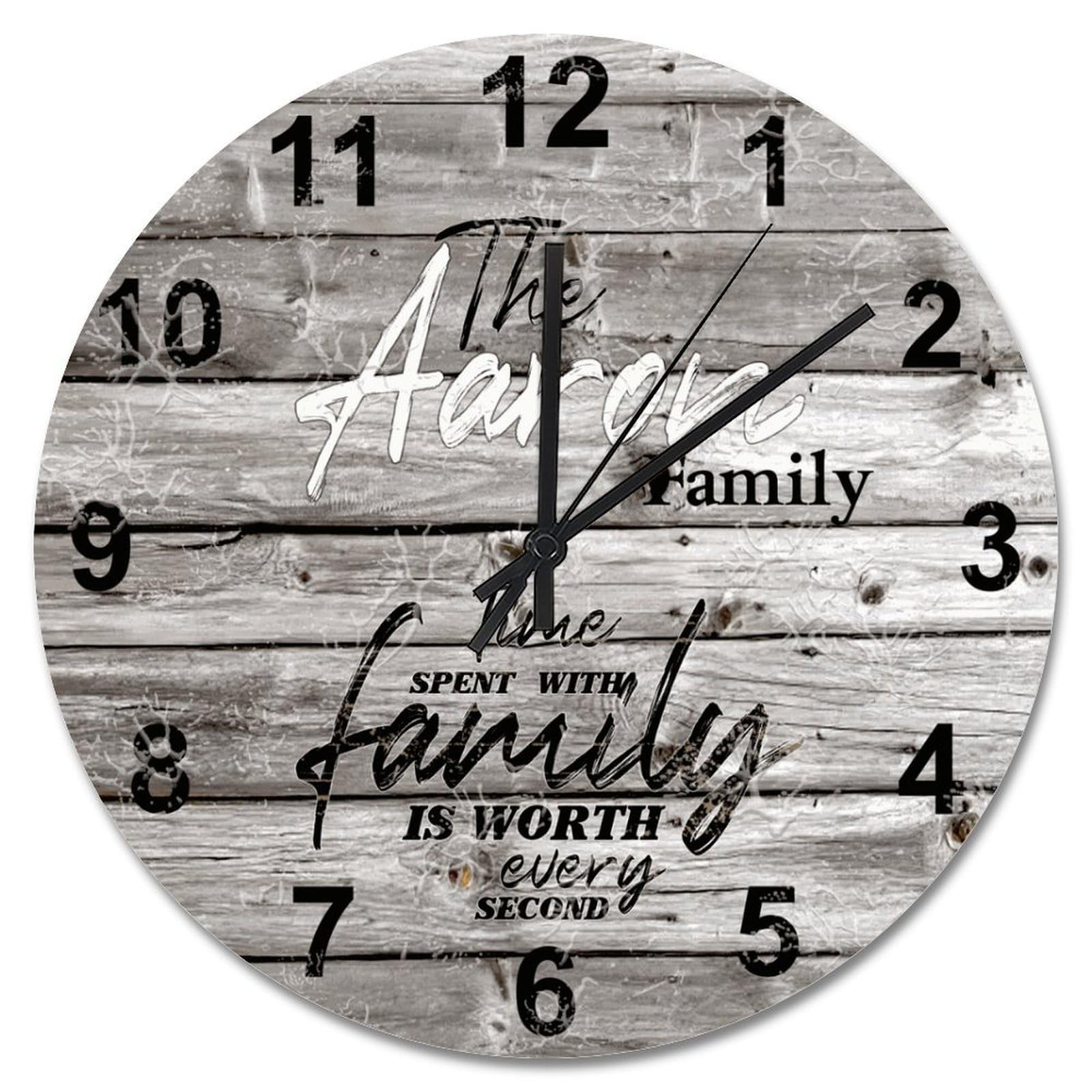 Horloge murale vintage pour cuisine et chambre style rétro