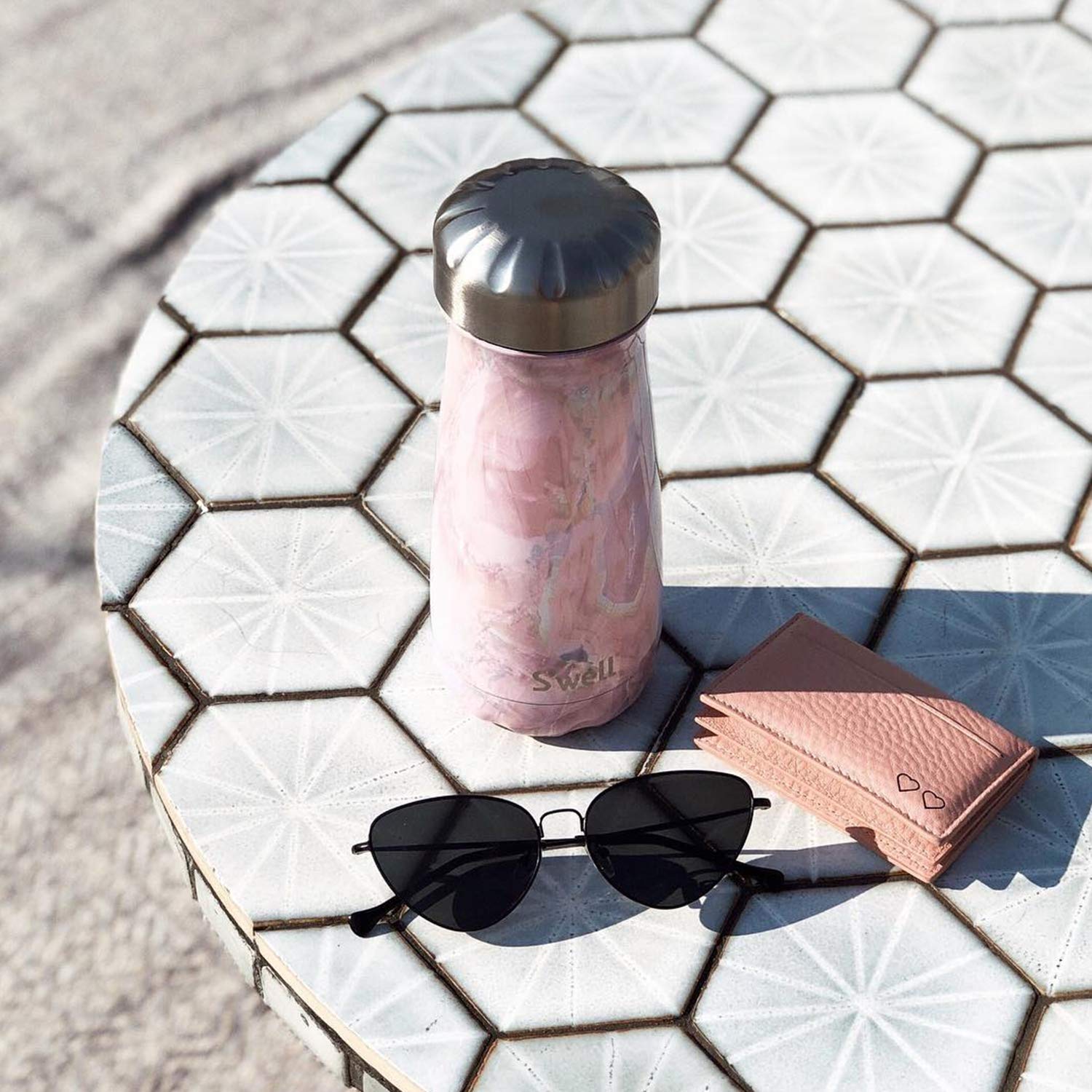 S'well 10316-B18-14265 Geode Rose Traveler, Stainless Steel, 470 milliliters - Image 4