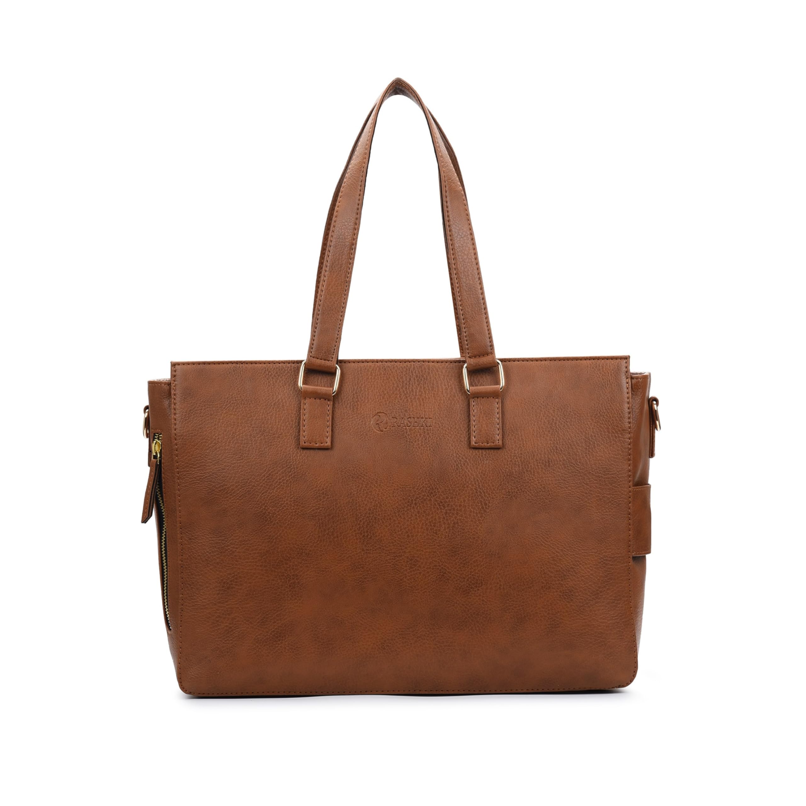 rashki TERO - Laptop & Travel Tote Bag for Women | 15.6 Inch Vegan Leather Laptop Bag | Work Tote Bag with detachable Laptop Sleeve | Professional Bag-picture-34