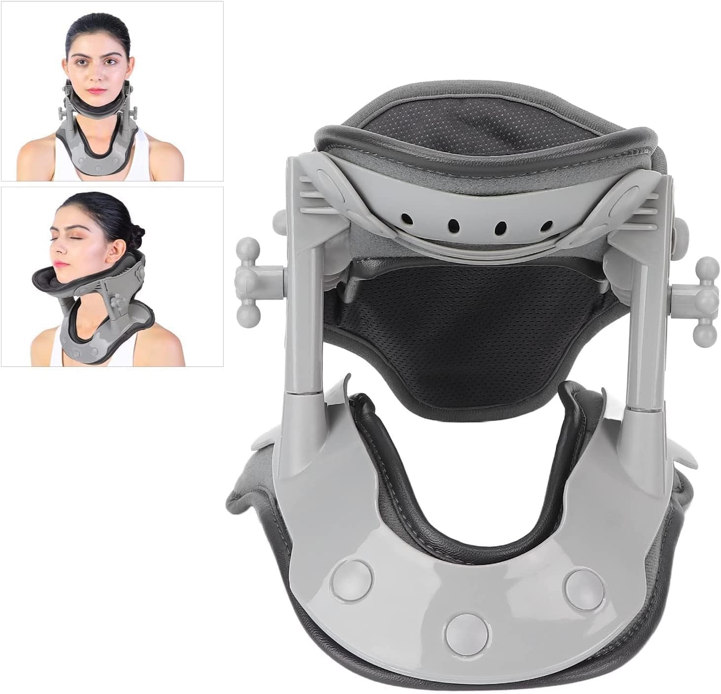 ELzEy Retractor de Cuello Collar de Cuello con 3 Niveles de Temperatura Ajustables y Soporte de Cuello calentado Envoltura de Cuello elástica