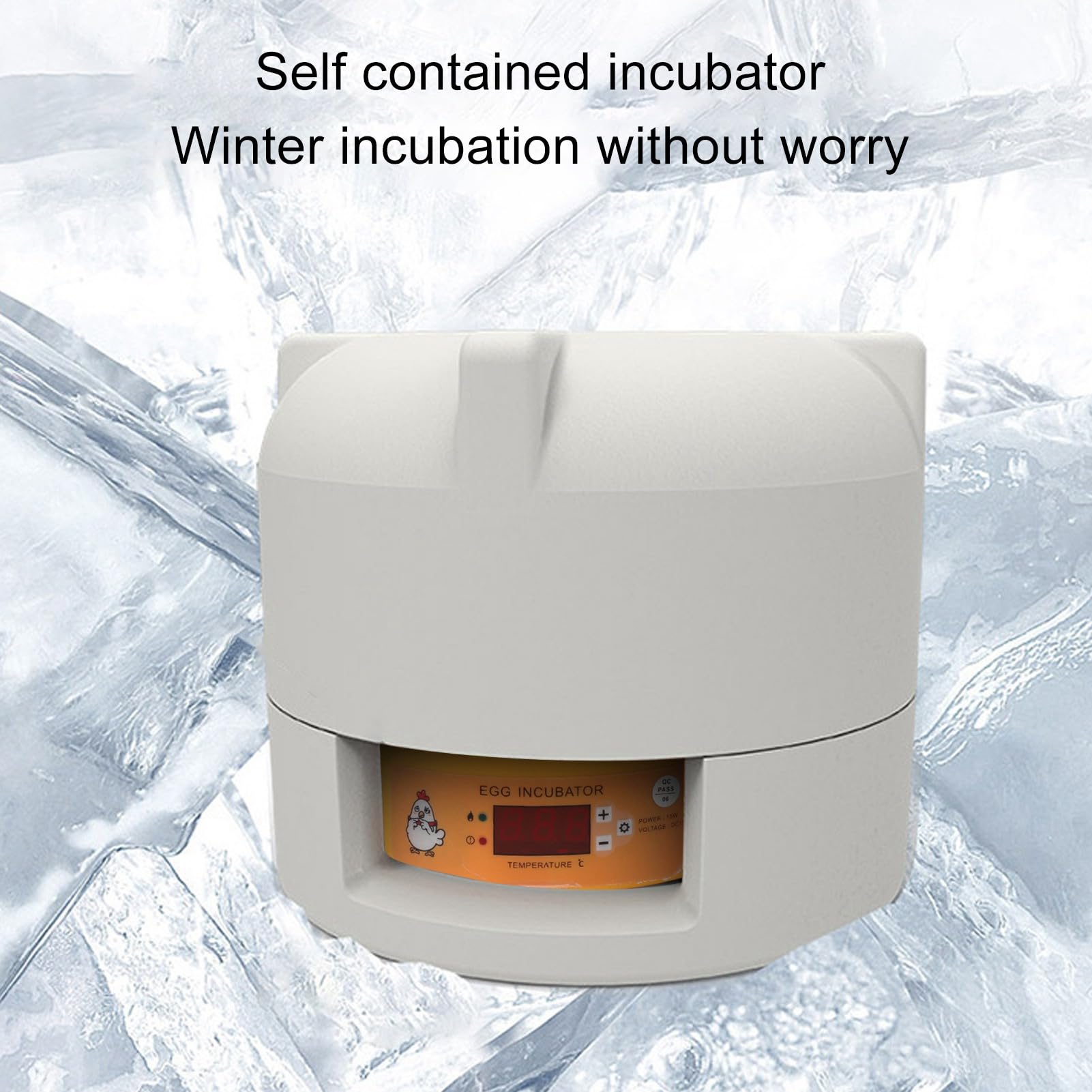 Fockety Incubatrice per 6 Uova, Macchina per la Cova delle Uova con Candeliere Intelligente con Controllo della Temperatura, Incubatrice per Galline con Giramento Uova Automatico a