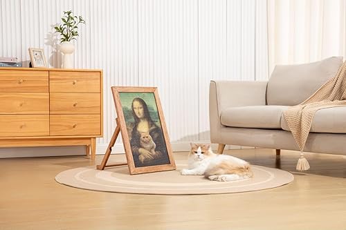 Miniatura 9 de Furrther Alfombrilla rascador de sisal para gatos (uso en la pared, sofá y alfombra), superficie duradera y resistente a los arañazos para gatos, 13