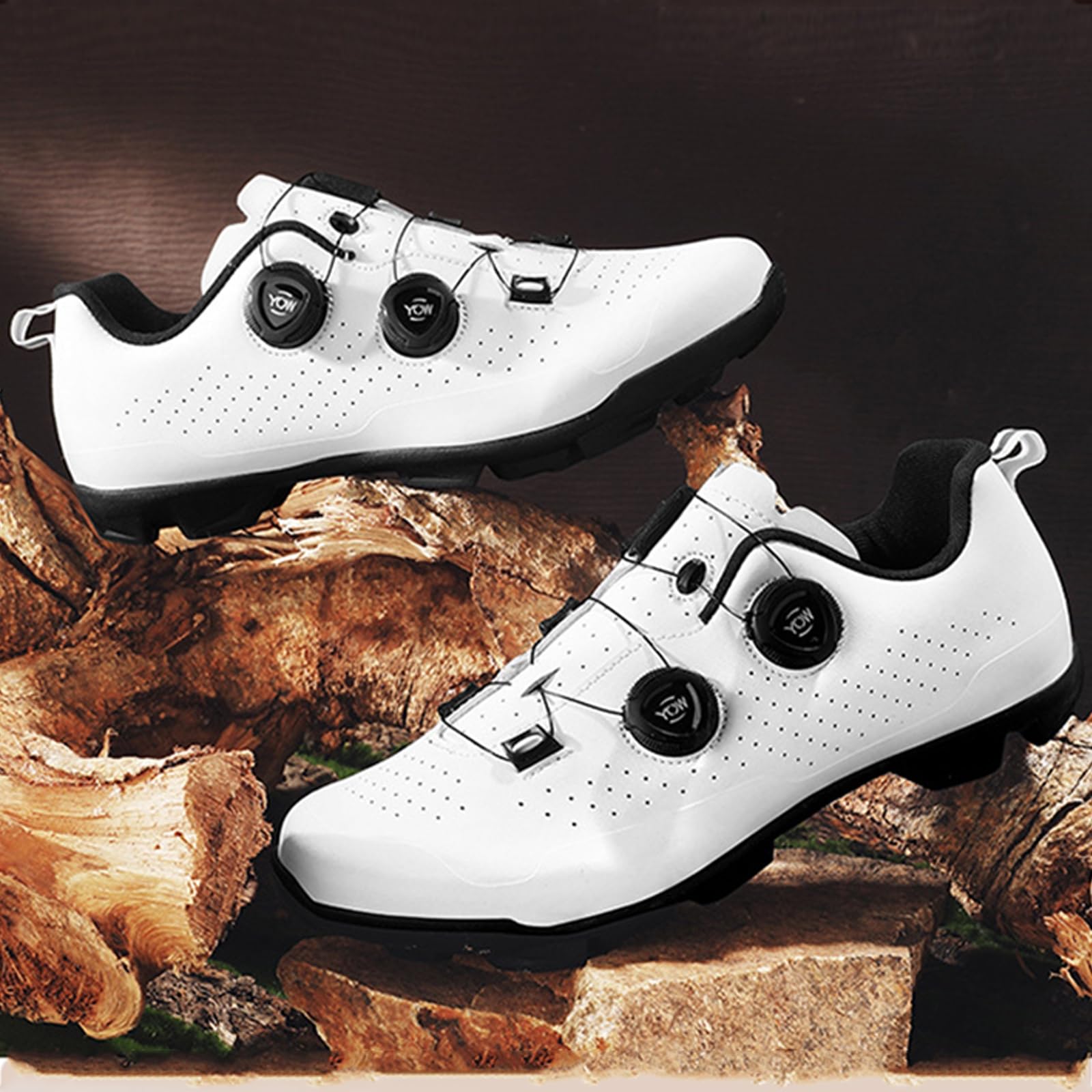 Herren Mountainbike Schuhe MTB Radsportschuhe Kompatibel mit Shimano SPD 2-Bolts Pedals Atmungsaktive Outdoor MTB Fahrradschuhe