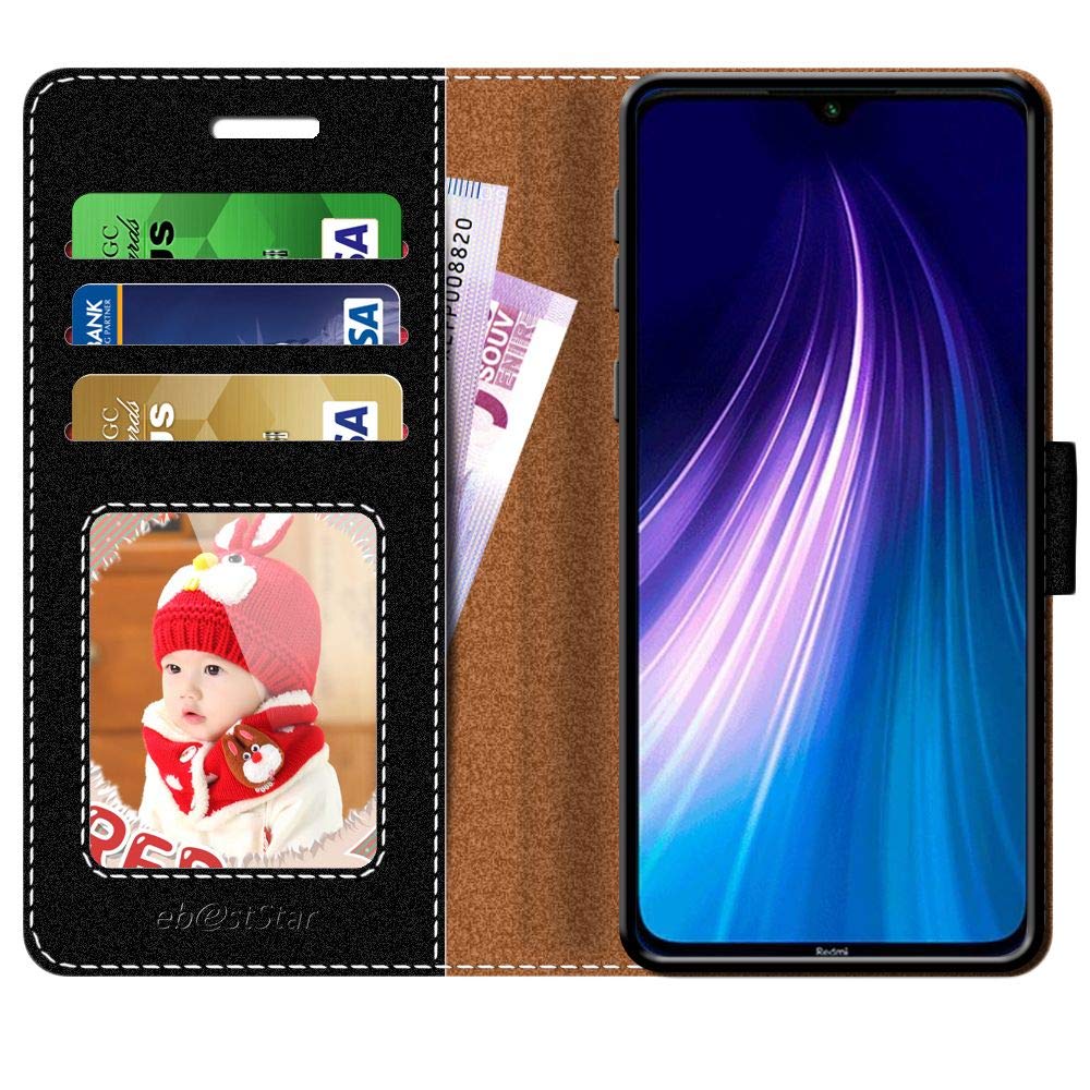 PER XIAOMI REDMI NOTE 8 PRO (M1906G7G) cover A LIBRO CON PORTA CARD in eco pelle