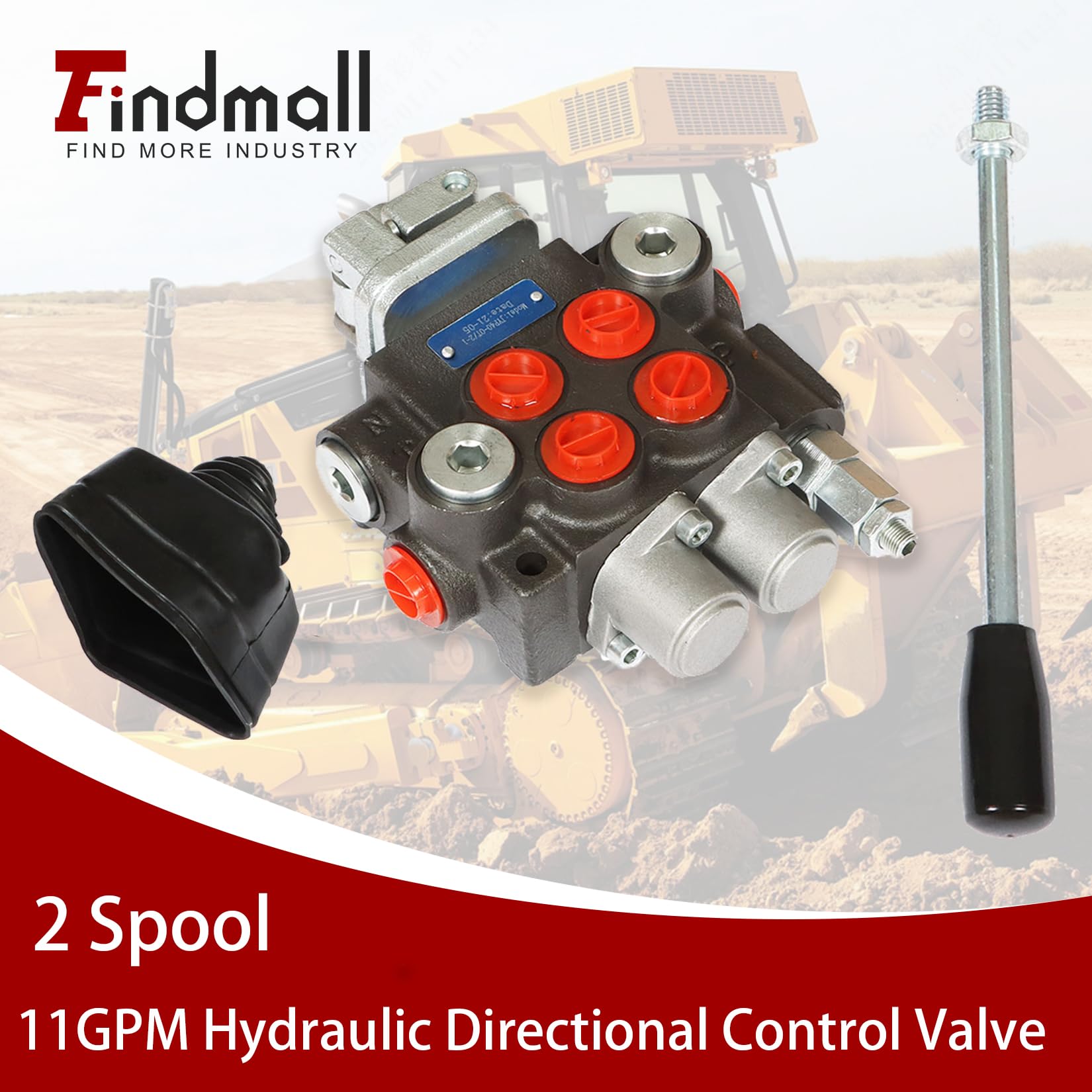 Distributeur hydraulique à double effet 2 tiroirs 11 GPM 3600 PSI BSPP