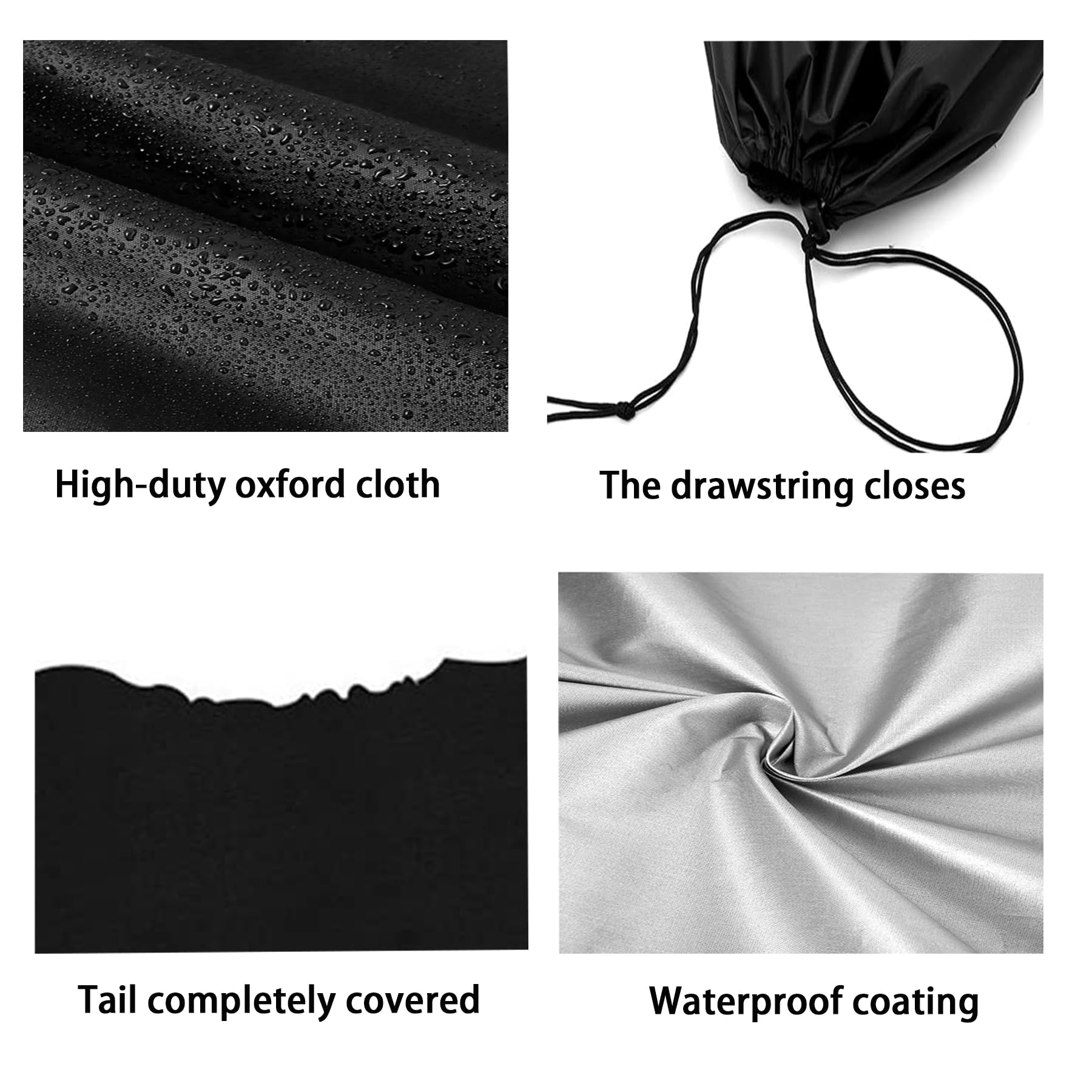 Custodia per tavola da surf, Oxford 210D, impermeabile, antivento e antipolvere, 230*50cm, Nero