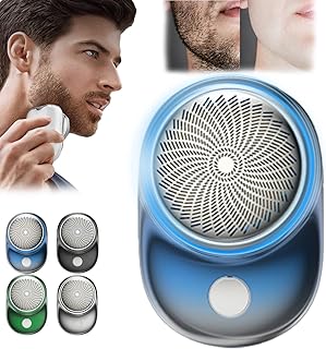Storm Shaver - Powerful Storm Shaver, 2023 Powerful Storm Shaver for Men, Rechargeable USB Electric Shaver, Mini Shaver Portable Electric Shaver for Home, Car, Travel (Blue)