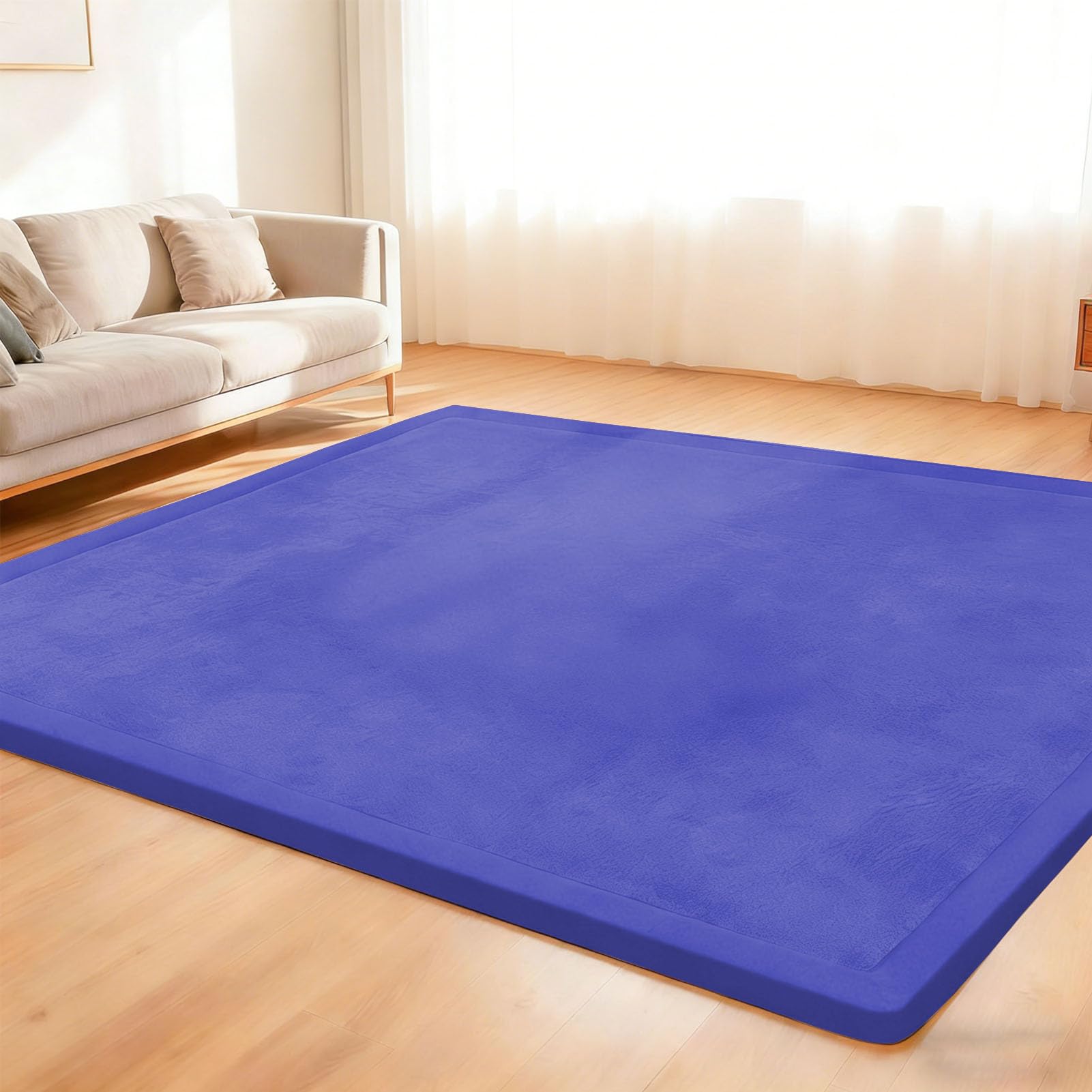 Tapis de Jeu en Chambre Enfant, Tapis de Jeu Multifonctionnel pour bébé, Tapis de Tatami, Tapis de Yoga d'exercice pour bébés, pour Chambre d'enfant, Chambre à Coucher 100 x 120 cm
