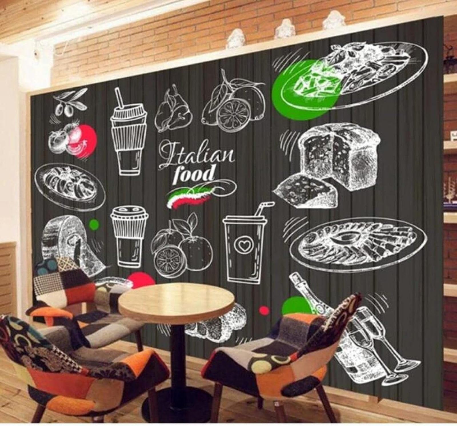 XLMING Bread Snacks Summer Juices Desserts Poster 3D Wallpaper Luxury Home Dining Decor Paste Sofa Living Room The Wall for Bedroom Mural-250cm×170cm