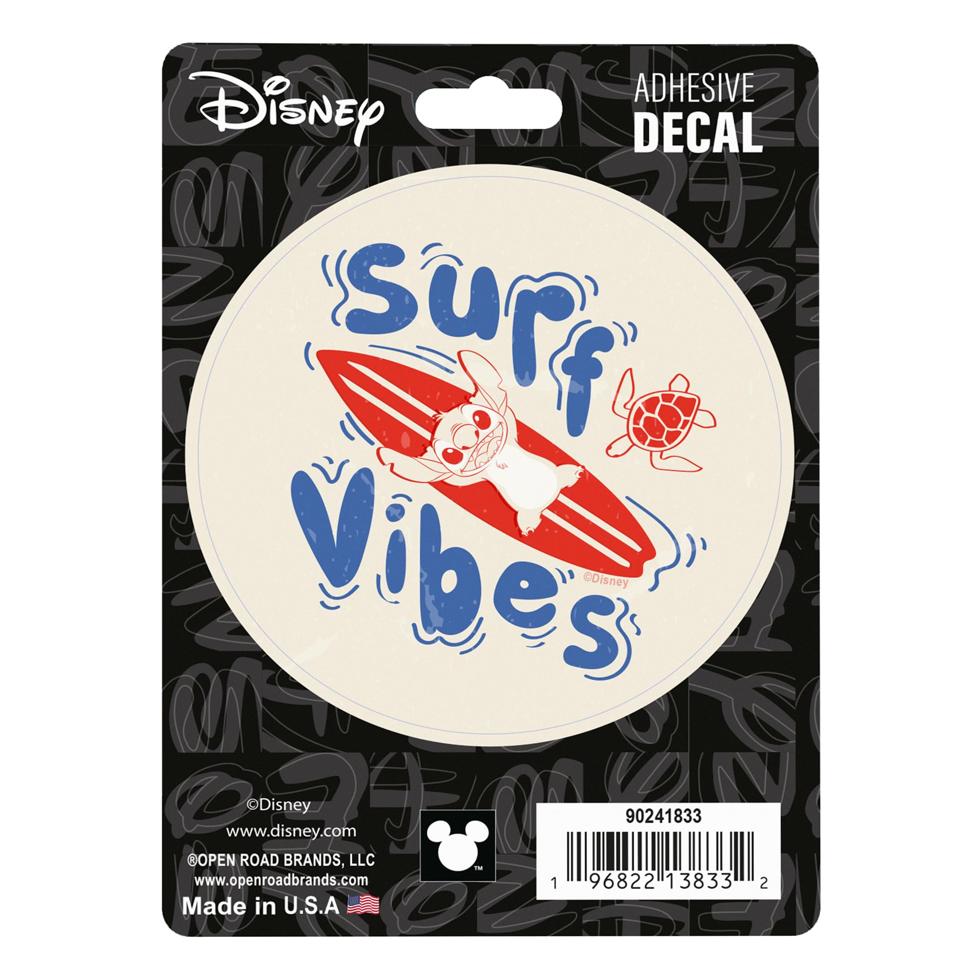 Disney Lilo and Stitch Surf Vibes Adhesive Vinyl Decal