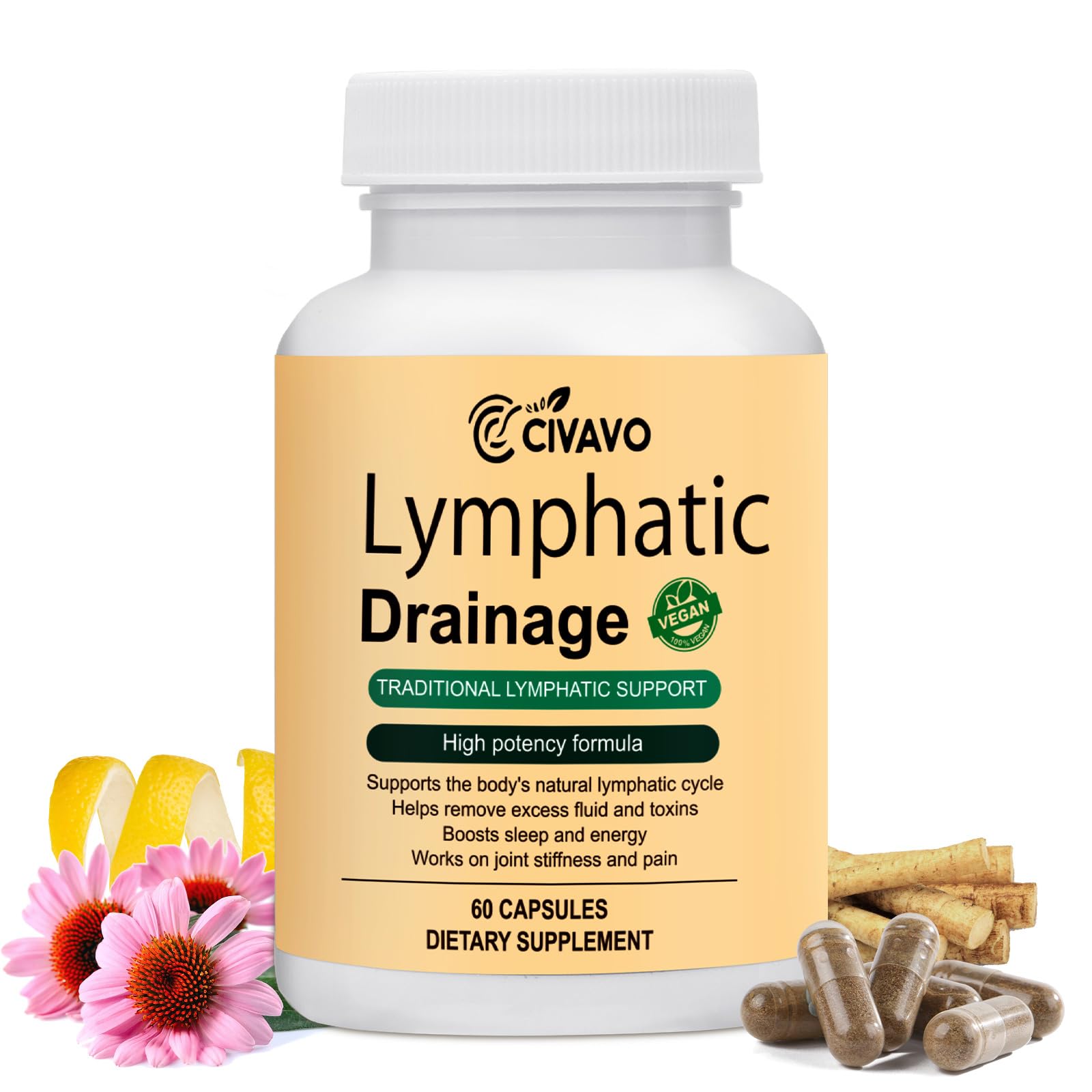 Lymphatic Drainage Supplements,Lymphatic Drainage Capsule for Immune Health