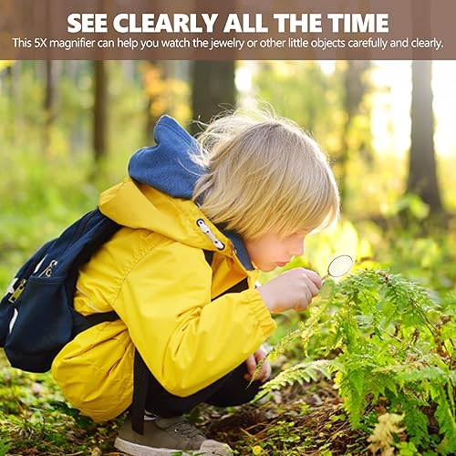 Miniatura 7 de Monóculo para ojo, lupa colgante, lente monóculo de lupa portátil 5X con collar colgante para lectura, manualidades, costura, joyería, pasatiempos