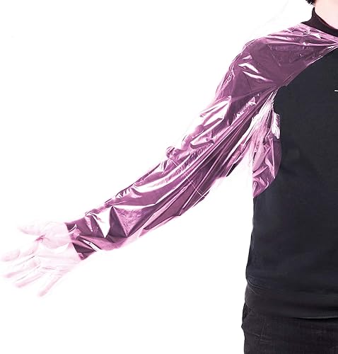 Miniatura 9 de Guantes largos desechables, guantes de vestir de campo, longitud de hombro extra largos para veterinarios y limpieza, 50 unidades.