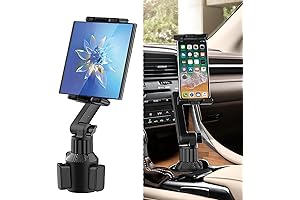 Cellet Cup Holder Tablet Mount, 15" Long 2-Arm Stand for Car