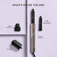 Vista 5 de Sistema de Peinado y Secado con Aire Shark FlexStyle, Potente Secador de Cabello y Multi-Estilizador con Rizadores de Envoltura Automática, Cepillo