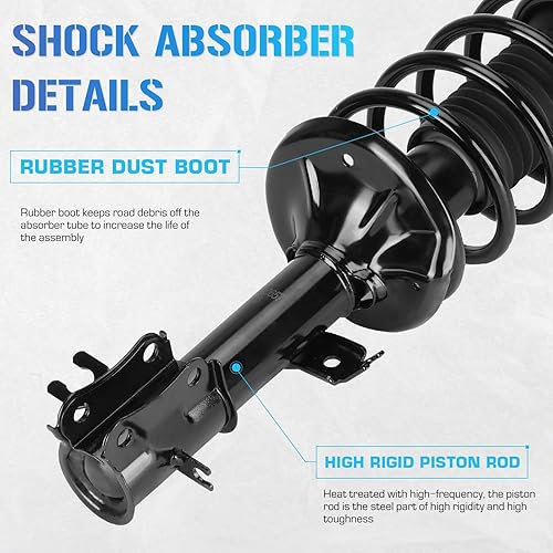 Miniatura 4 de Puntales delanteros con resortes helicoidales para Chevrolet Aveo 2004-2011 / Chevy Aveo5 2007-2011 / Pontiac Wave 2005-2008 / Pontiac G3 2009-2010,