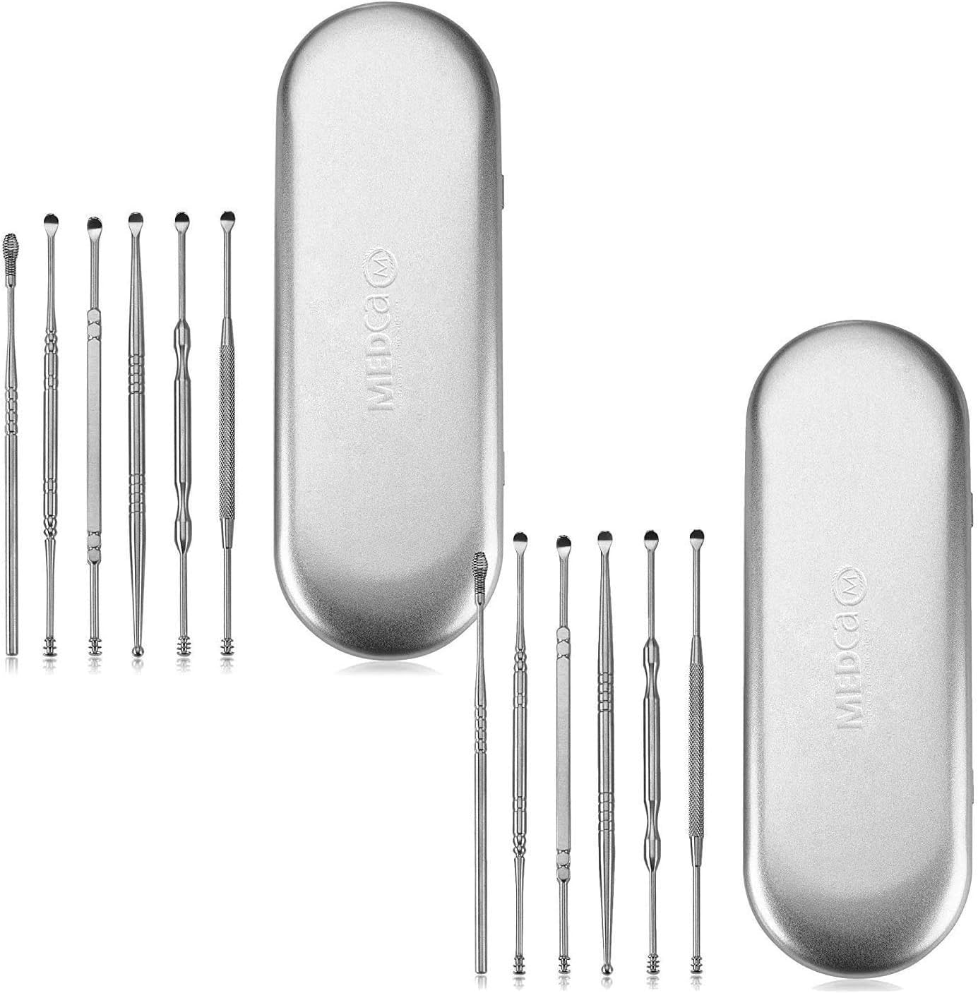 Ear Wax Removal Kits Pack of 26 Piece Ear Cleansing Tool Set, Stainless Steel Ear Curette
