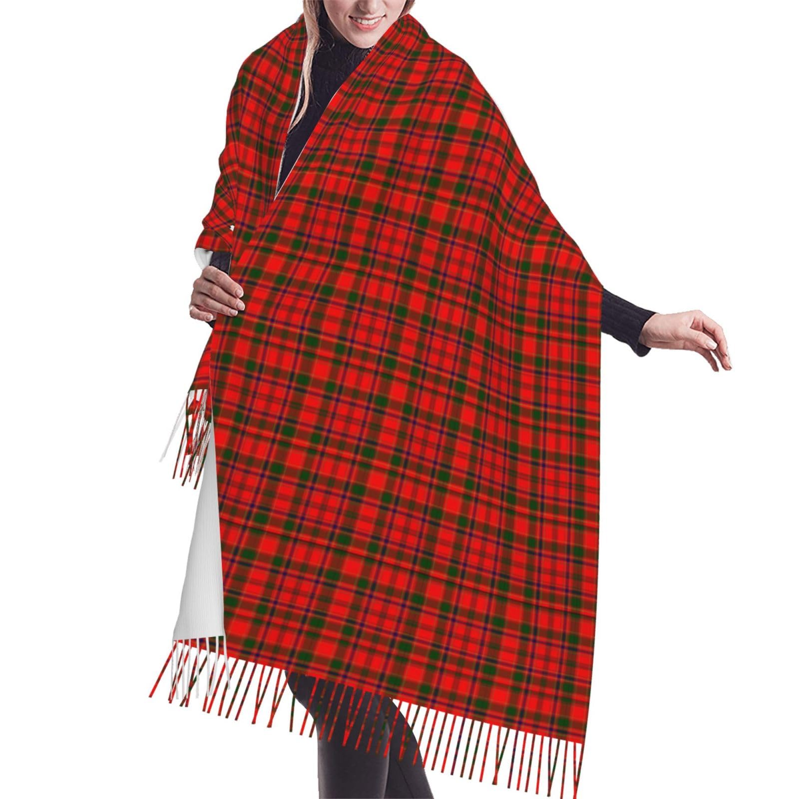 peiyeety Clan Munro Tartan Cashmere Fringe Scarf Autumn And Winter Scarves The Most Soft Classic