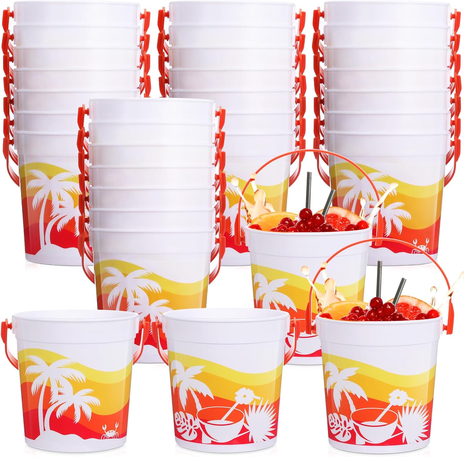 Lallisa 32oz Cocktail Rum Buckets for Drinks 4.69 x 3.78 x
