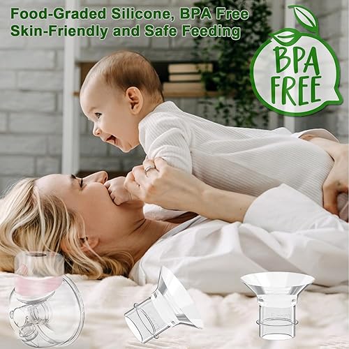 Miniatura 5 de 2 piezas de inserción de brida de 0.748 in, compatible con MedelaSpectraWillowTSRETEMomcozy S9S12S9ProS12Pro reemplazo de piezas de extractor de