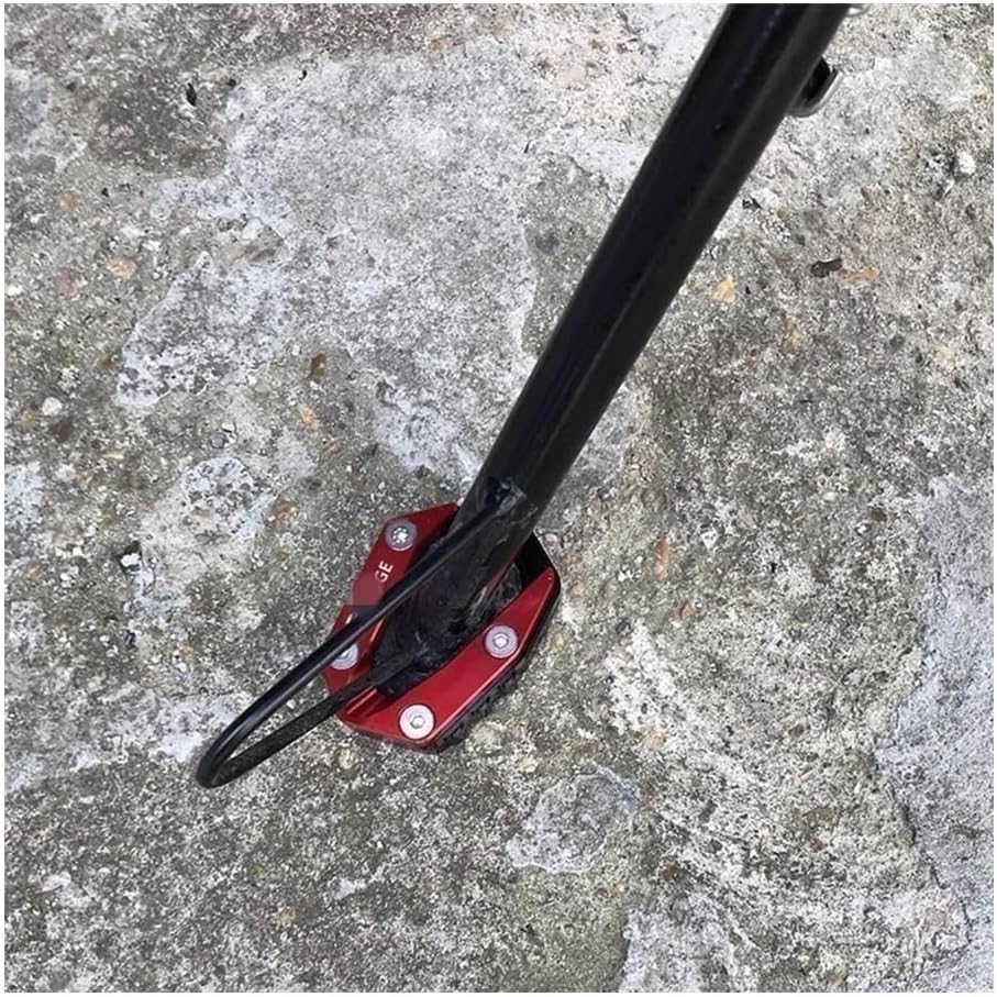 Motorcycle Foot Plate Pad for Loncin Voge 500r 650ds 300r 300rr 300ac 300ac Motorcycle CNC Kickstand Foot Side Stand Extension Pad Support Plate Enlarge S