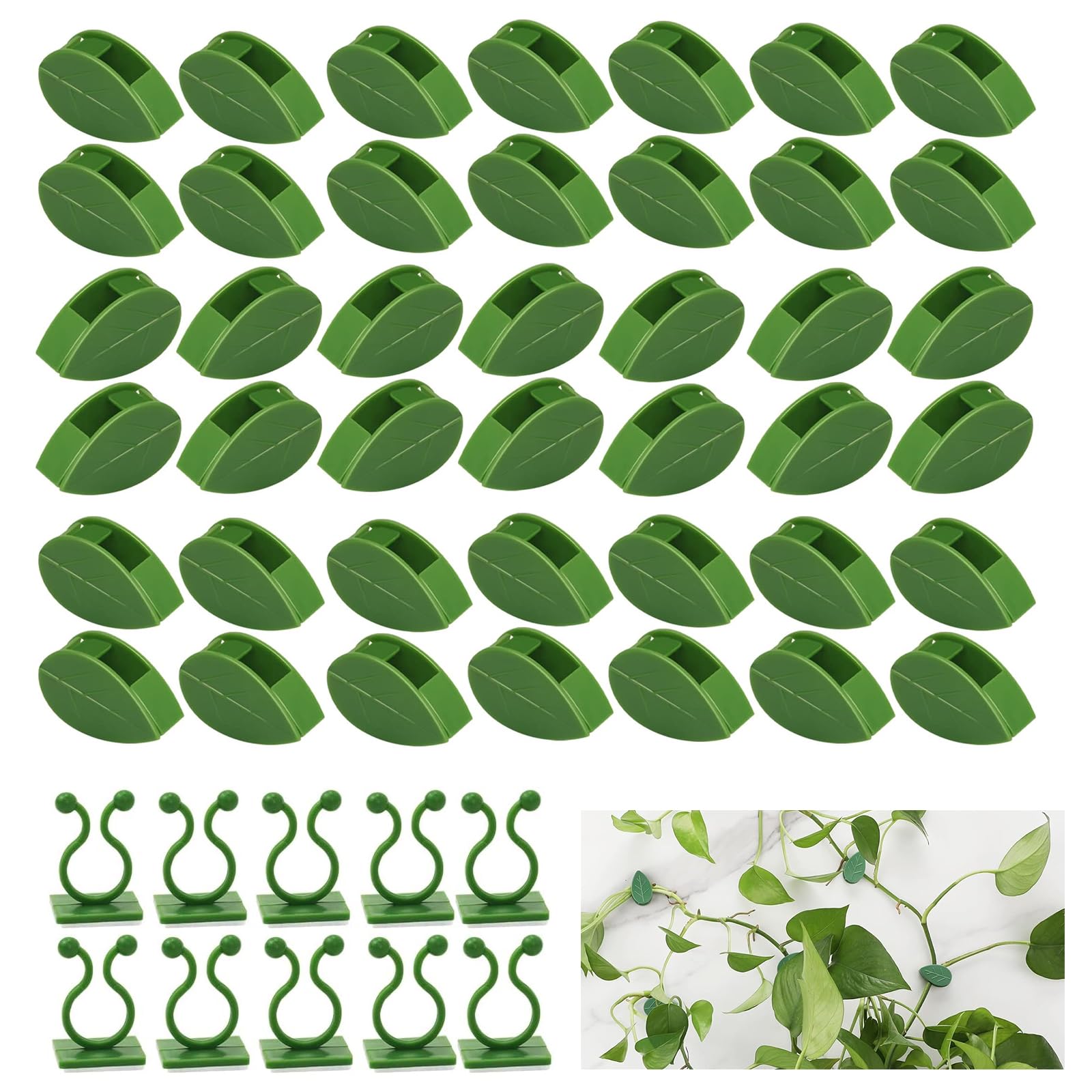 500 Clip Per Piante Rampicanti - Morsetti In Plastica Riutilizzabili, Diametro 2,5 Cm, Per Pomodori, Rose, Cetrioli E Viti - Supporto Da Giardino (Verde)