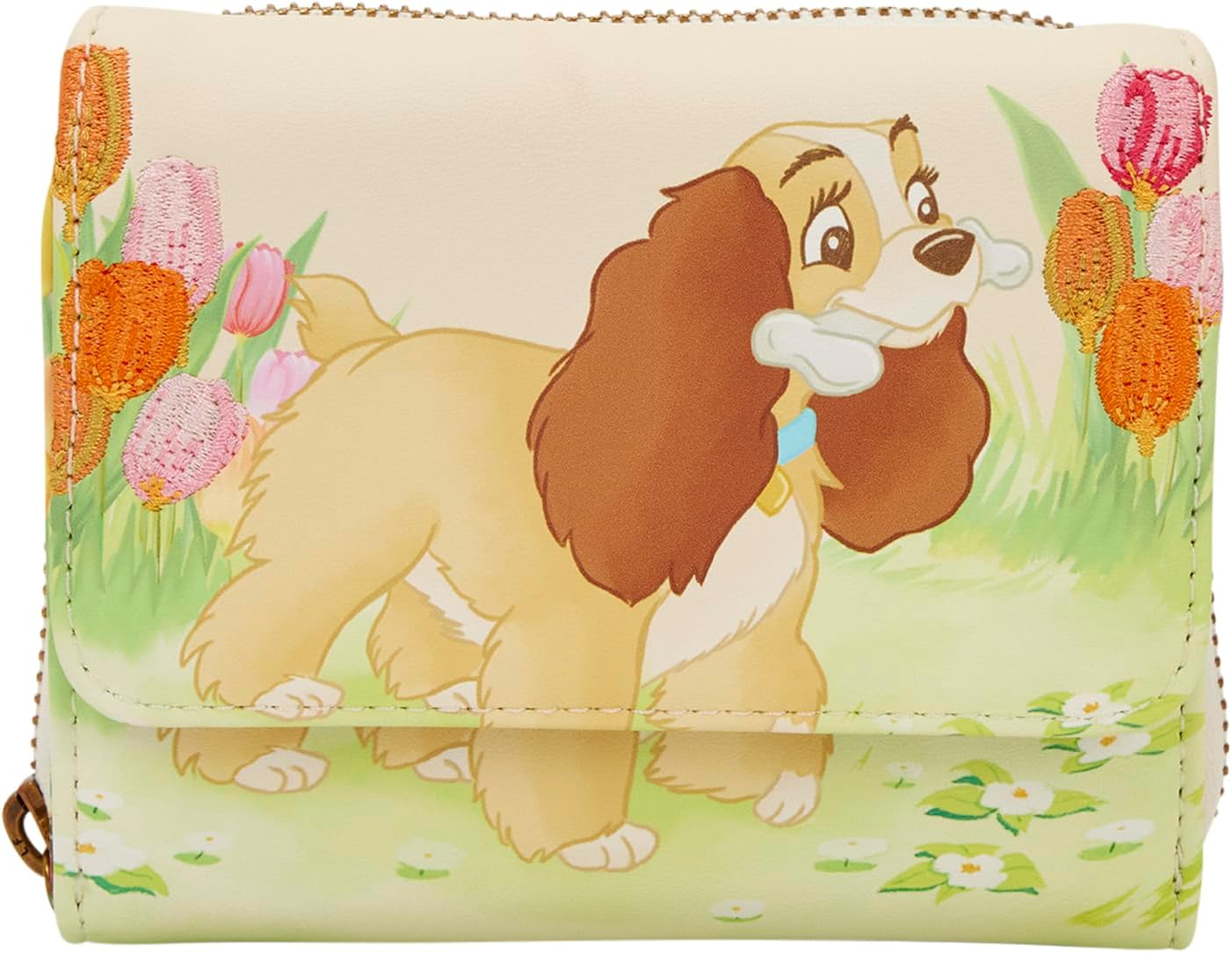 Loungefly Lady and The Tramp Pastel Tulip Trifold Wallet